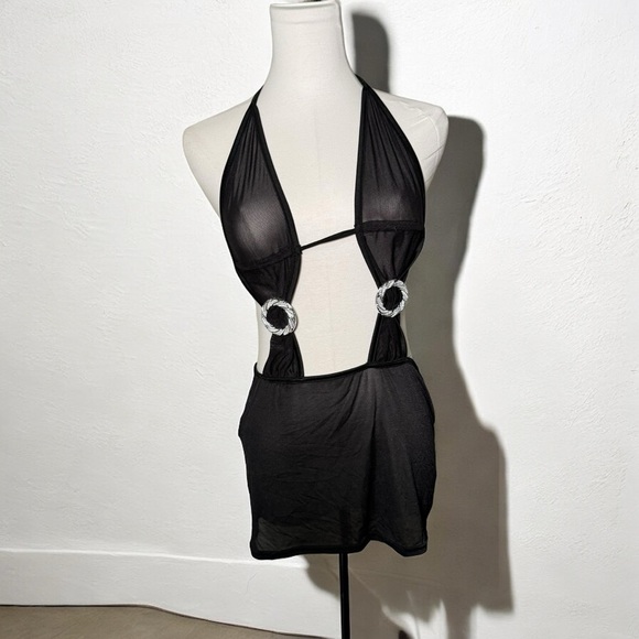 Coquette goth glam dark fairy lingerie slip - Picture 1 of 6